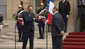 Passation de pouvoir à Matignon entre Edouard Philippe et Jean Castex