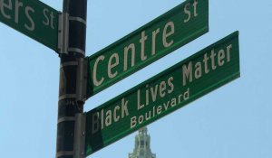A New York, Centre Street aussi baptisée "Black Lives Matter boulevard"