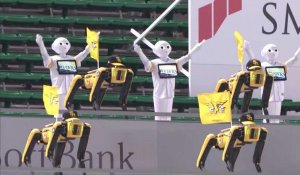 Japon: des robots pour encourager un équipe de baseball dans un stade vide à cause du virus