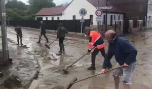 Coulée de boue à Gosnay (Pas-de-Calais)