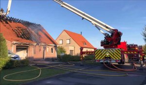 Le feu ravage une maison à Armbouts-Cappel