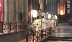 Lille: première messe dominicale célébrée à la cathédrale Notre-Dame de la Treille