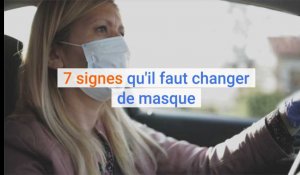 Coronavirus: sept signes qu'il faut changer de masque