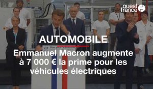 Emmanuel Macron annonce de nouvelles primes à l'achat pour les voitures électriques et hybrides