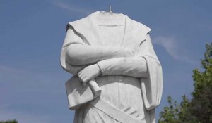 Mort de George Floyd: une statue de Christophe Colomb décapitée à Boston