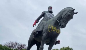 Une statue de Léopold II vandalisée à Bruxelles
