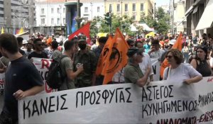 Grèce: manifestation à Athènes pour la Journée mondiale des réfugiés
