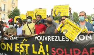 Paris: début du rassemblement pour les sans-papiers