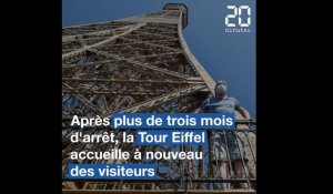 Déconfinement: La tour Eiffel accueille à nouveau des visiteurs