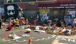 USA: images du mémorial à George Floyd un mois après sa mort