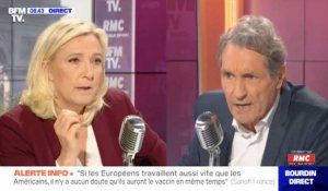 Le gros tacle de Marine Le Pen : "Des médecins ont raconté n'importe quoi, comme Michel Cymes"