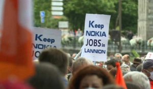 Nokia: rassemblement de salariés à Lannion, contre les suppressions de postes