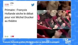 Débat de la primaire de gauche : François Hollande a préféré voir Michel Drucker !