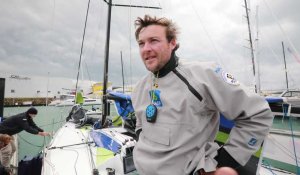 Solo Maître CoQ 2019 : réaction de Martin Le Pape, vainqueur de la 3e étape aux Sables d'Olonne 