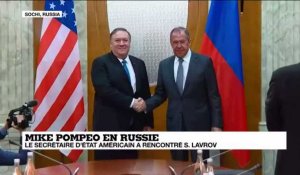 Le secrétaire d'État américain Mike Pompeo a rencontré Sergueï Lavrov en Russie