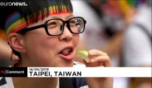 La communauté LGBT manifeste en faveur du mariage homosexuel à Taïwan