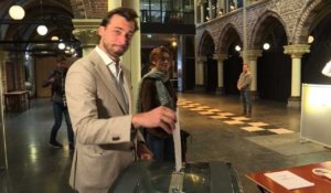 UE/élections: le populiste néerlandais Thierry Baudet vote