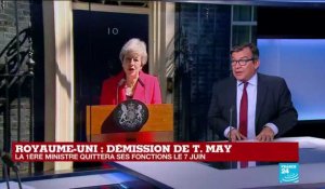 Démission de T. May : "Elle a refusé quasiment jusqu'au bout d'organiser un référendum"