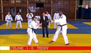 Stade 2 : l'improbable combat entre Teddy Riner et Céline Géraud sur le tatami
