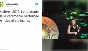 Des Gilets jaunes perturbent la cérémonie des Molières, France 2 coupe la séquence au montage