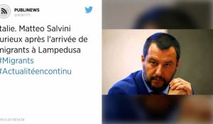 Italie. Matteo Salvini furieux après l'arrivée de migrants à Lampedusa