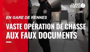 Rennes. vaste opération de controle aux faux documents en gare de Rennes