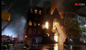 Etats-Unis : une église du XIXe siècle victime d'un grave incendie à New York