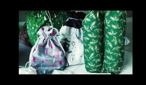 Stéphanie Moreau, créatrice de Tiss'écolo, nous montre comment plier ses cadeaux avec un furoshiki