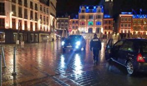 Contrôles du couvre-feu dans le centre de Lille à la veille de la Saint-Sylvestre