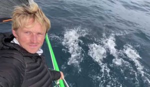 Vendée Globe. Quand le skipper Maxime Sorel fête 2021 avec les dauphins