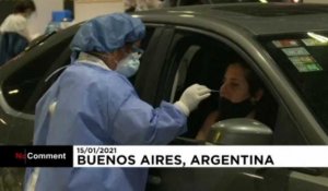 Tests anti-Covid en Drive-in à Buenos Aires
