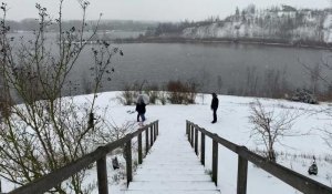 De Rieulay à Marchiennes, les joies de la neige