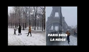 Les images des chutes de neige à Paris et dans le Nord de la France