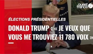 Donald Trump : « Tout ce que je veux, c’est trouver 11 780 voix »