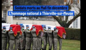 A Thierville-sur-Meuse, l'hommage national pour Quentin Pauchet, Tanerii Mauri et Dorian Issakhanian, les trois soldats morts au Mali