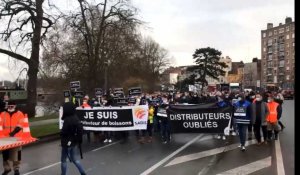Lille : Les grossistes ont à nouveau manifesté jeudi 7 janvier pour réclamer des aides