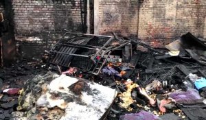 Lille : gros incendie dans un camp de migrants