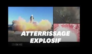 Starship de SpaceX explose à l'atterrissage pour son 1er vol en altitude