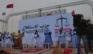 Célébrations à Laâyoune après l'adoption par les USA d'une carte du Maroc incluant le Sahara occidental