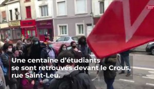 Amiens: une centaine d'étudiants font entendre leur voix