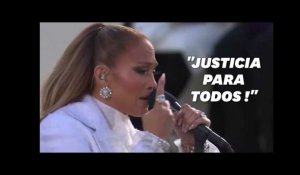 Jennifer Lopez lance "Justicia para todos" en plein chant pour Biden