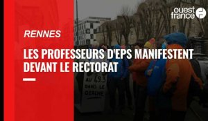 VIDÉO. Des profs d'EPS manifestent à Rennes