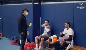 ATP - Roberto Bautista with Rafael Nadal this week at the Rafa Nadal Academy by Movistar, where he is preparing for the start of the new season in Australia.