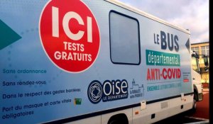 Covid : les bus de dépistage du conseil départemental de l'Oise ont pris la route