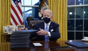 Le nouveau président des États-Unis au travail : Joe Biden veut "effacer" l'ère Trump