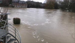 Inondations à Maroilles
