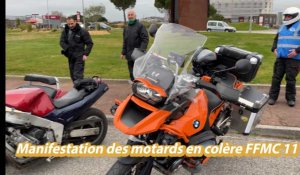 Manif des motards de la FFMC 11 à Narbonne