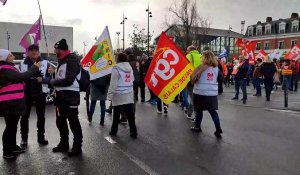 Béthune : le rassemblement contre la réforme des retraites a lieu à la gare