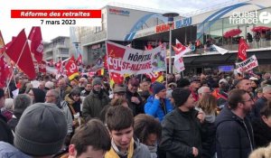 VIDÉO. Un cortège massif défile à Saint-Nazaire contre la réforme des retraites