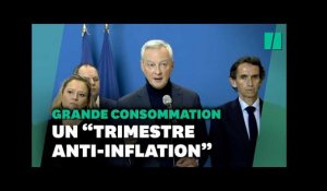 Un trimestre anti-inflation dans les supermarchés annoncé par Bruno Le Maire